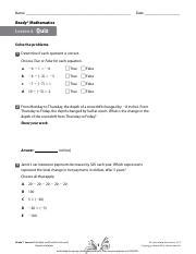 The answers to problems 1-12 are mixed up at the bottom of the page. . Ready mathematics lesson 21 quiz answers key 8th grade